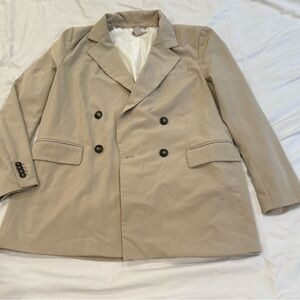 H&M Women’s Tan Double-Breasted Coat